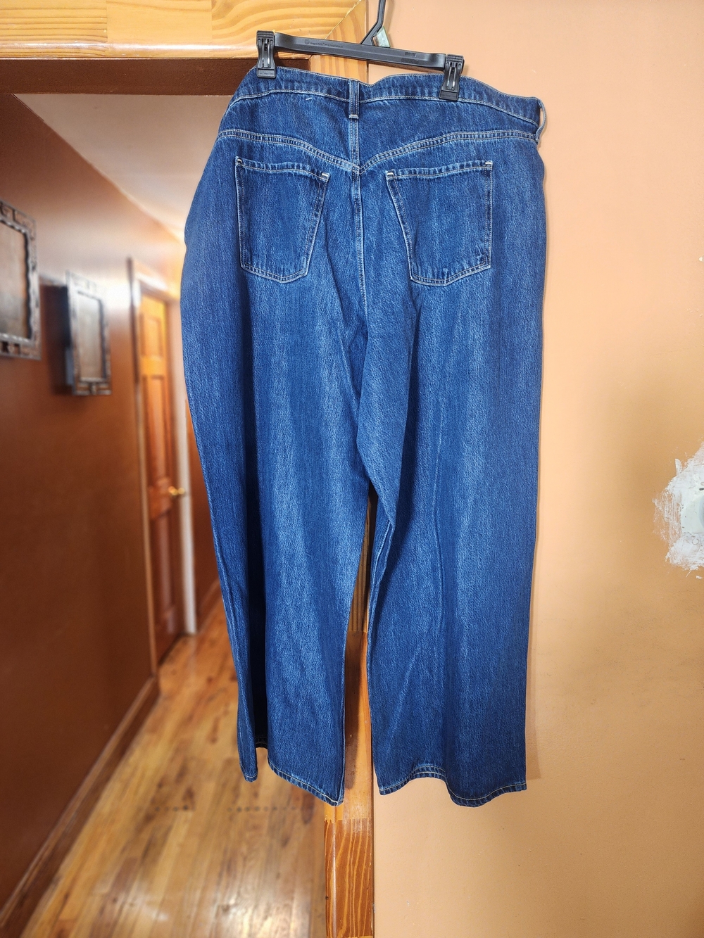 Old Navy Womens Baggy Wide Leg Blue Jean - Picture 5 of 6